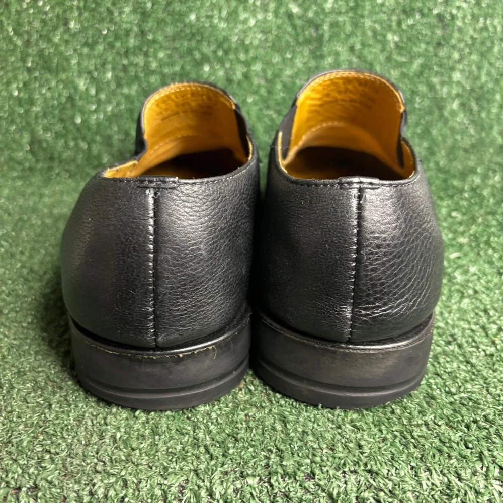 Sandro Moscoloni 5302 LV Leather Comfort Soft Gel Loafer Black Mens Size 10 D